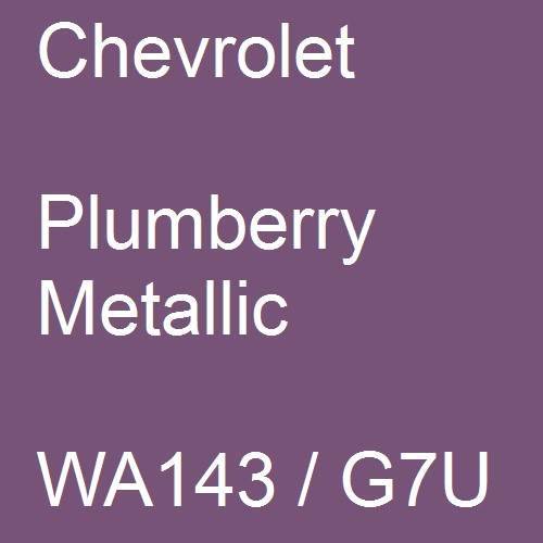 Chevrolet, Plumberry Metallic, WA143 / G7U.